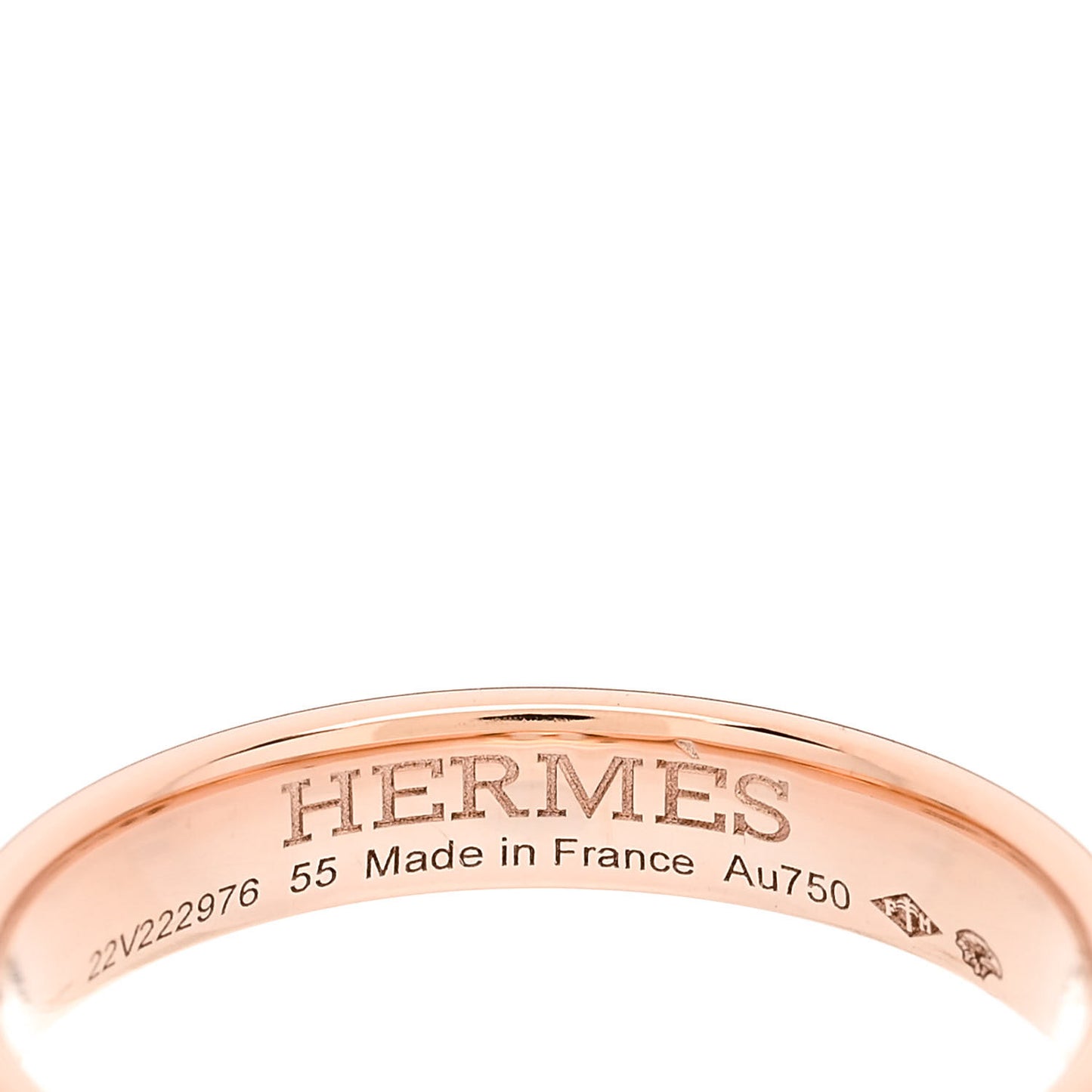 18K Rose Gold Diamond Ever Herakles Wedding Band Ring 55 7.25