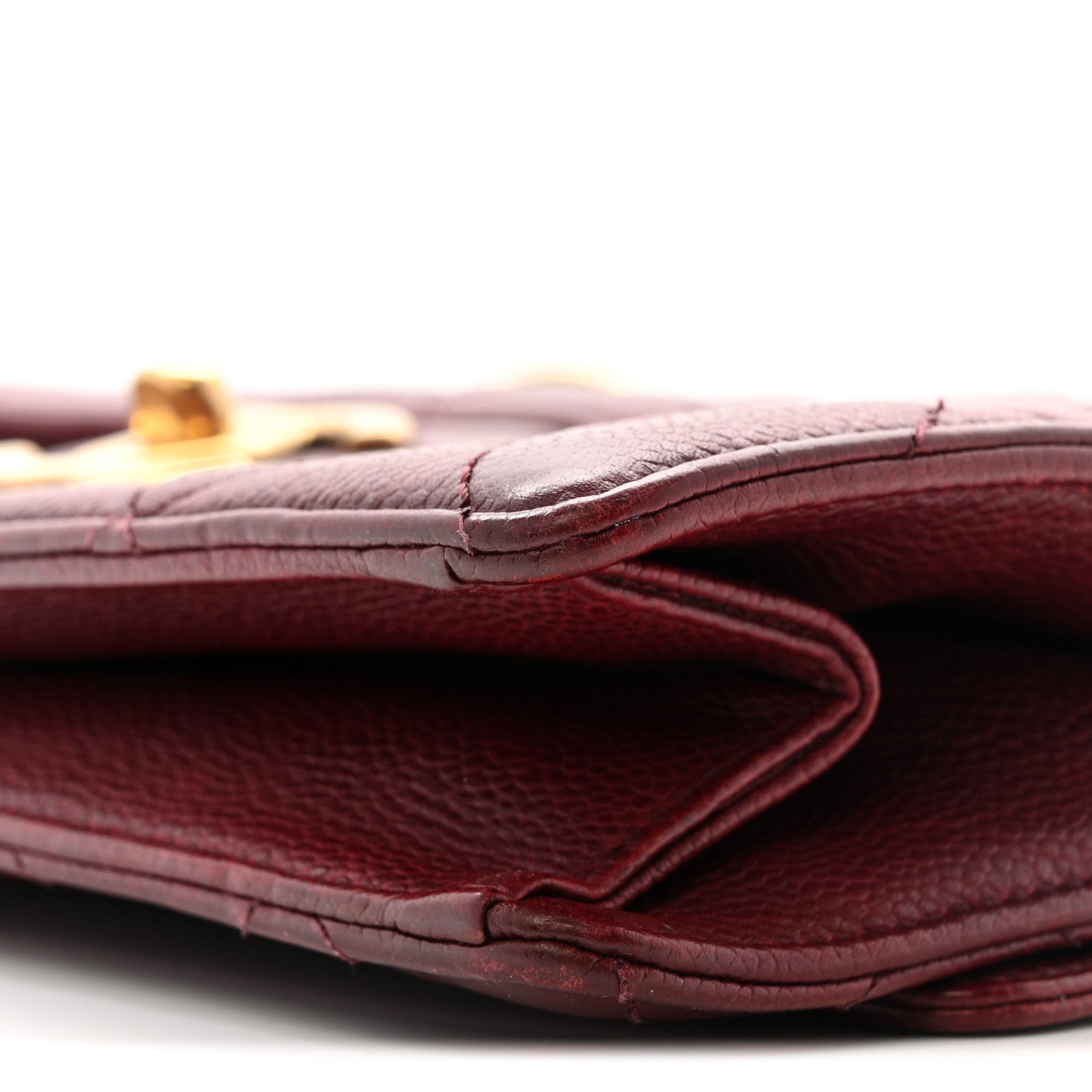 Chanel Caviar Quilted Large Retro Class Flap Burgundy 10 of 15