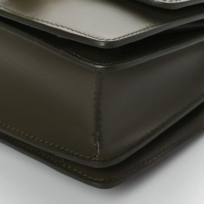 Celine Box Calfskin Small Classic Box Flap Bag Dark Olive 8 of 8