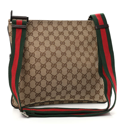 Gucci Monogram Signature Web Small Messenger Brown 3 of 9