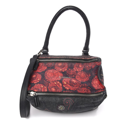 Givenchy Rubber Effect Floral Print Small Pandora Black Multicolor 1 of 10