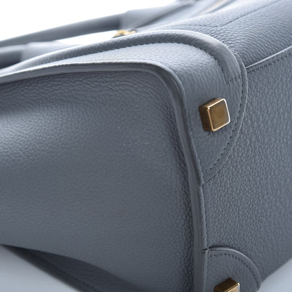Celine Baby Drummed Calfskin Micro Luggage Kohl 10 of 14