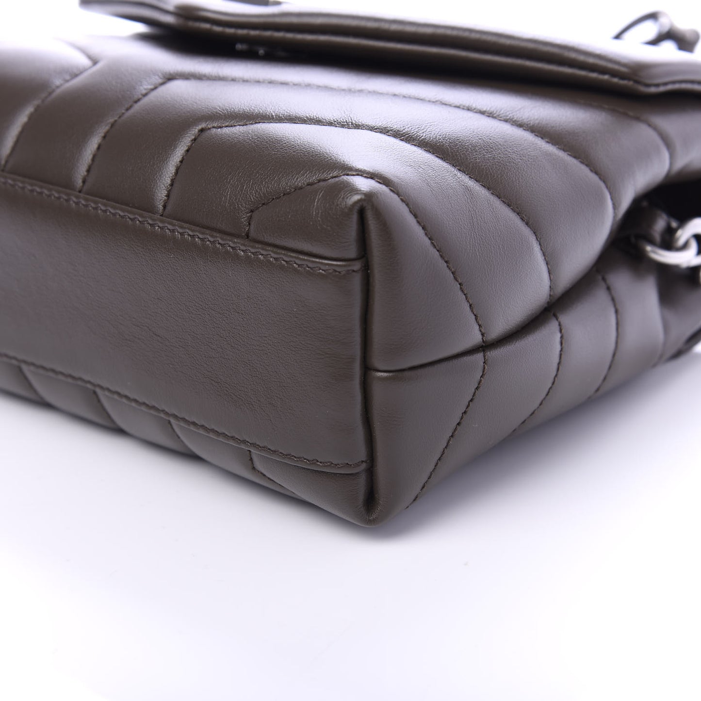 Calfskin Y Quilted Monogram Toy Loulou Crossbody Bag Faggio