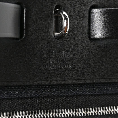 Hermes Military Toile Vache Hunter Herbag Zip PM 31 Black 7 of 11