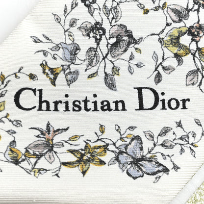 Christian Dior Silk Butterflies Around the World Mitzah Scarf Green 3 of 4