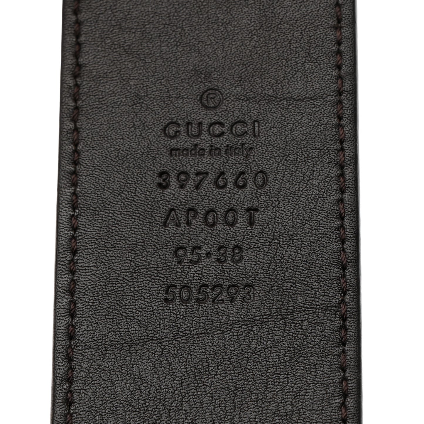 Calfskin Double G 40mm Belt 95 38 Brown
