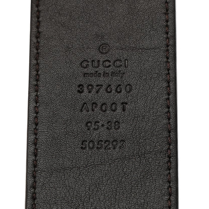 Gucci Calfskin Double G 40mm Belt 95 38 Brown 3 of 5
