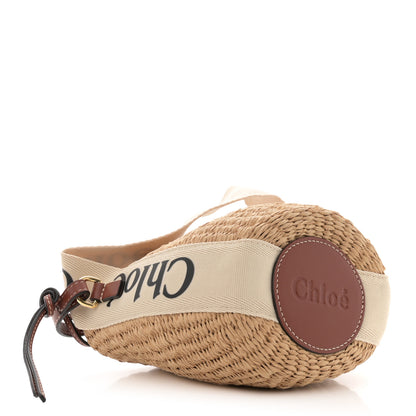 Chloe Natural Woven Fiber Small Woody Basket 4 of 11