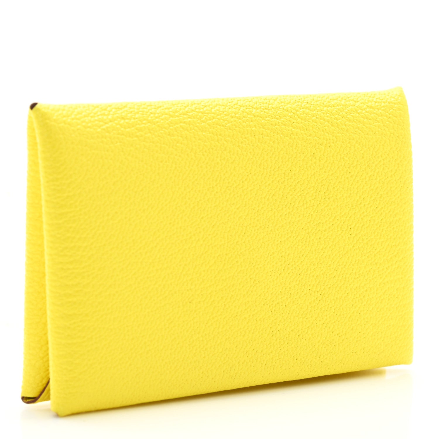 Hermes Chevre Mysore Calvi Card Case Lime 3 of 7