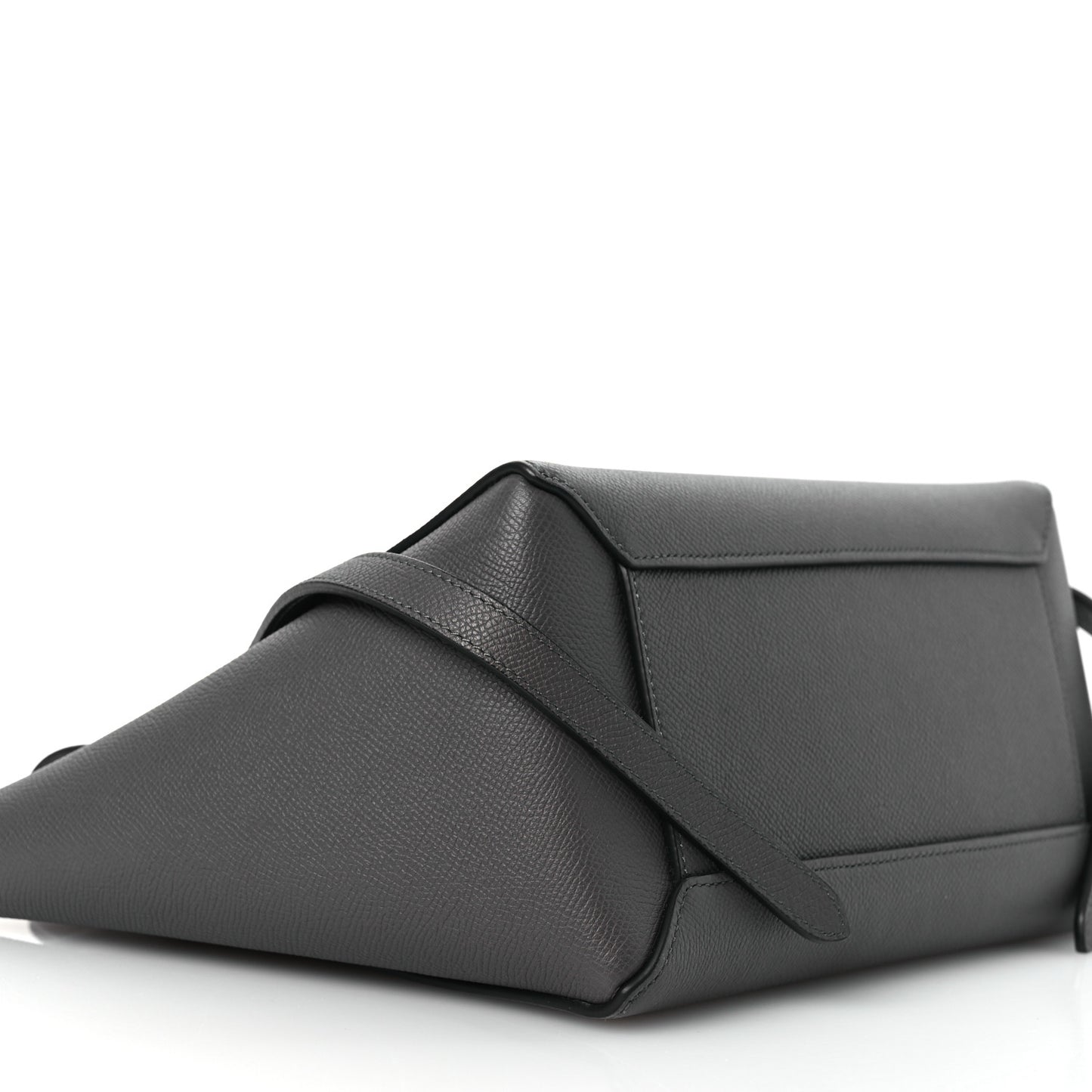 Grained Calfskin Micro Belt Bag Grey