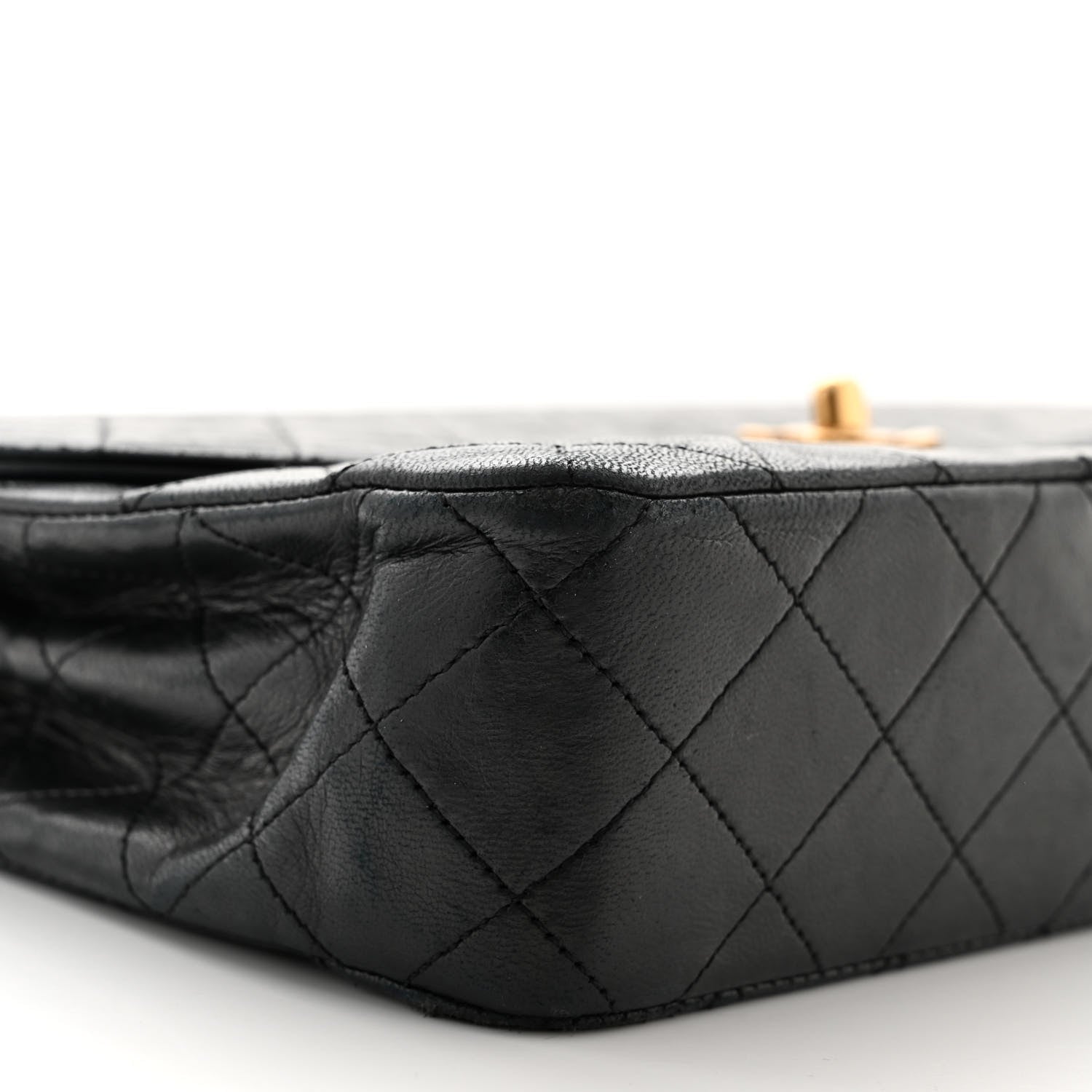 Chanel Lambskin Quilted Medium Single Flap Black 9 of 11