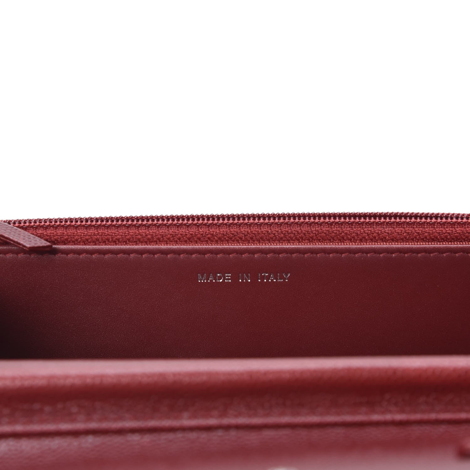 Chanel Caviar Quilted Wallet on Chain WOC Red 8 of 11