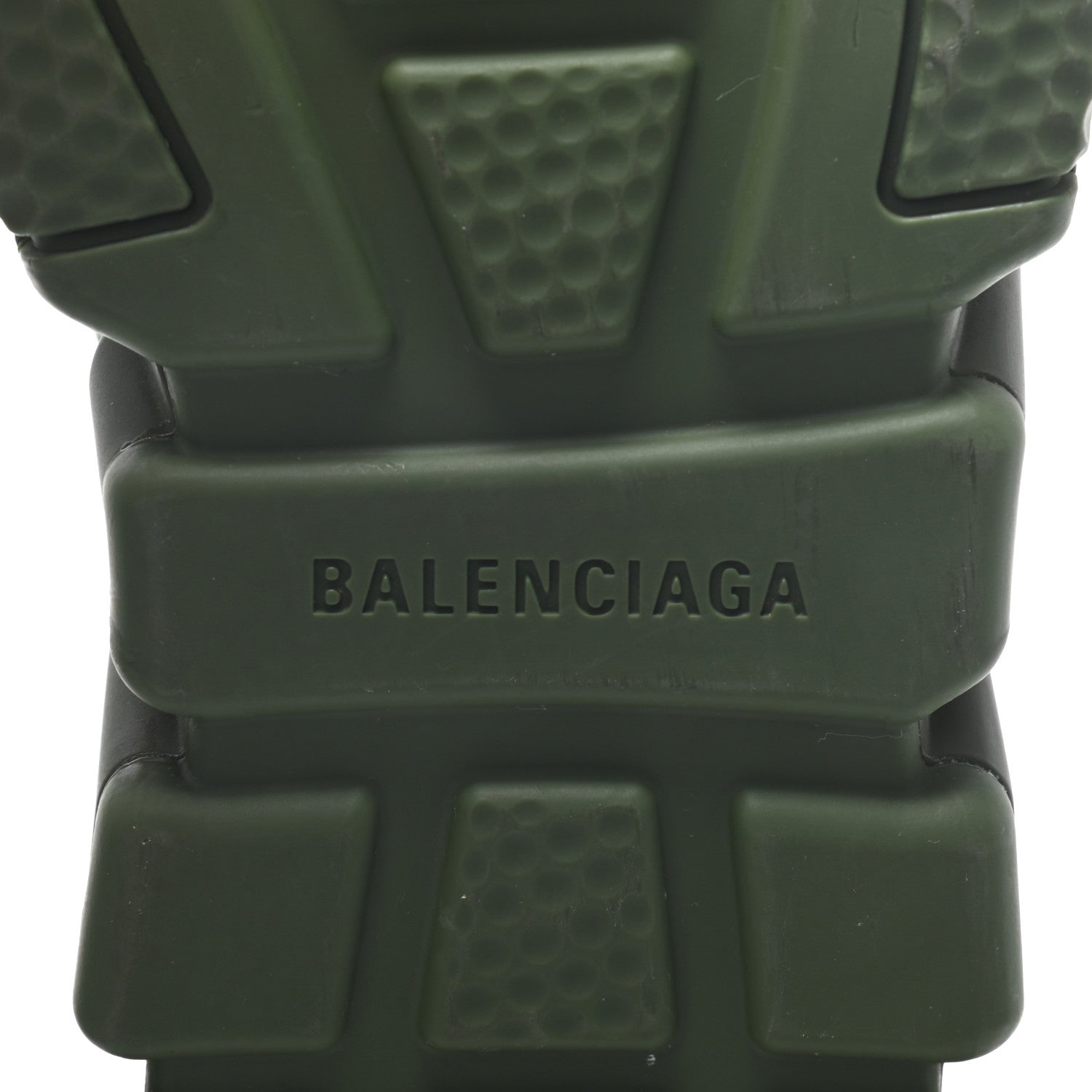 Balenciaga Neoprene Knit Womens Speed Clear Sole Sneakers 38 Dark Khaki Black 7 of 8