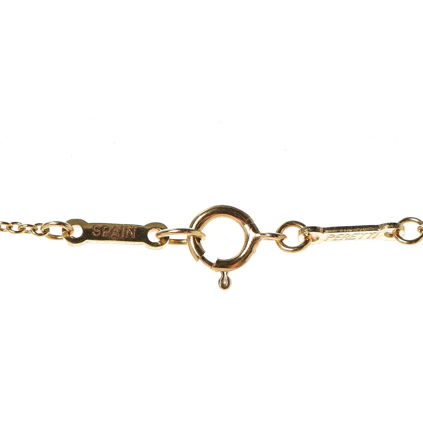18K Yellow Gold Elsa Peretti 3 Open Heart Station Necklace