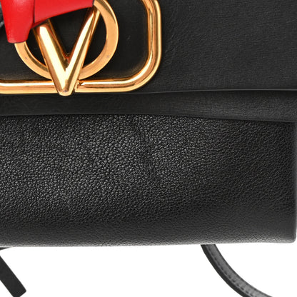 Valentino Garavani Smooth Calfskin Small VRing Crossbody Bag Black 14 of 14