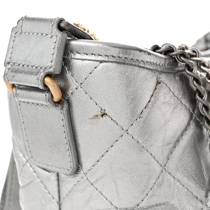 Chanel Metallic Aged Calfskin Quilted Medium Gabrielle Silver 12 of 12