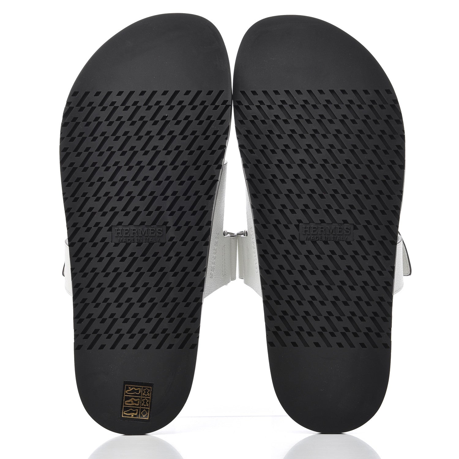 Hermes Epsom Mens Chypre Sandals 43 White 5 of 17