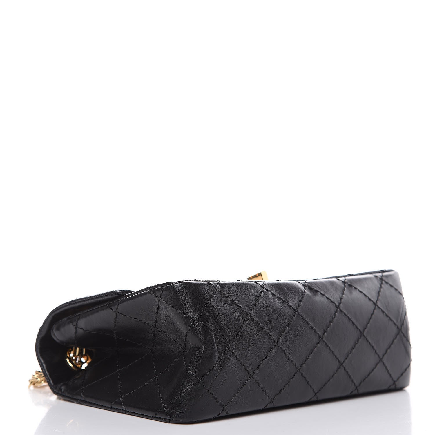 Chanel Aged Calfskin Quilted 2.55 Reissue Mini Flap Black 4 of 10