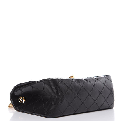 Chanel Aged Calfskin Quilted 2.55 Reissue Mini Flap Black 4 of 10