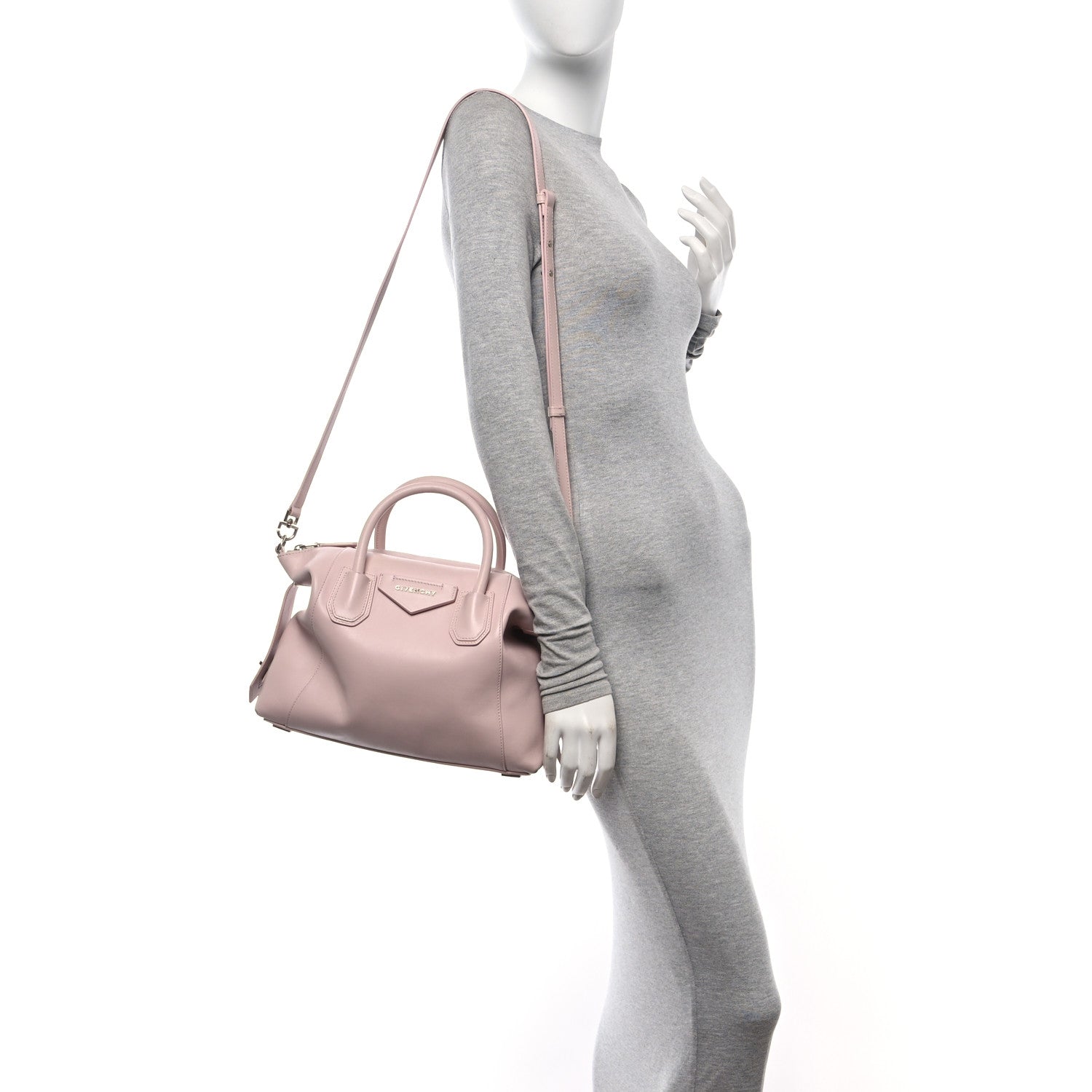Givenchy Soft Calfskin Small Antigona Blush Pink 2 of 11