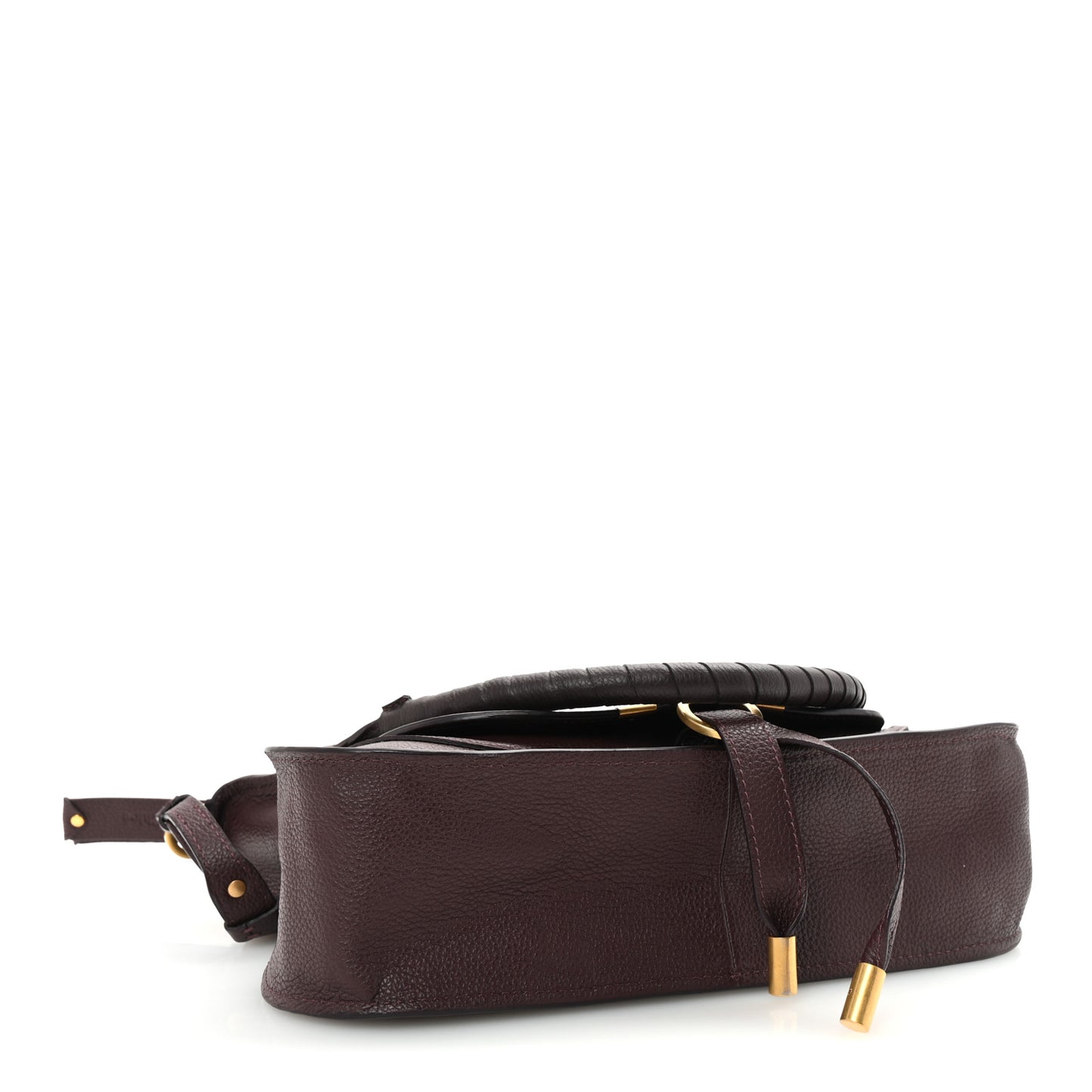 Calfskin Small Marcie Satchel Deep Violine
