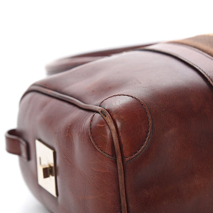 Gucci Calfskin Vintage Web Boston Brown 8 of 12