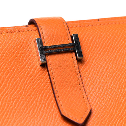 Hermes Epsom Bearn Gusset Wallet Orange 8 of 13