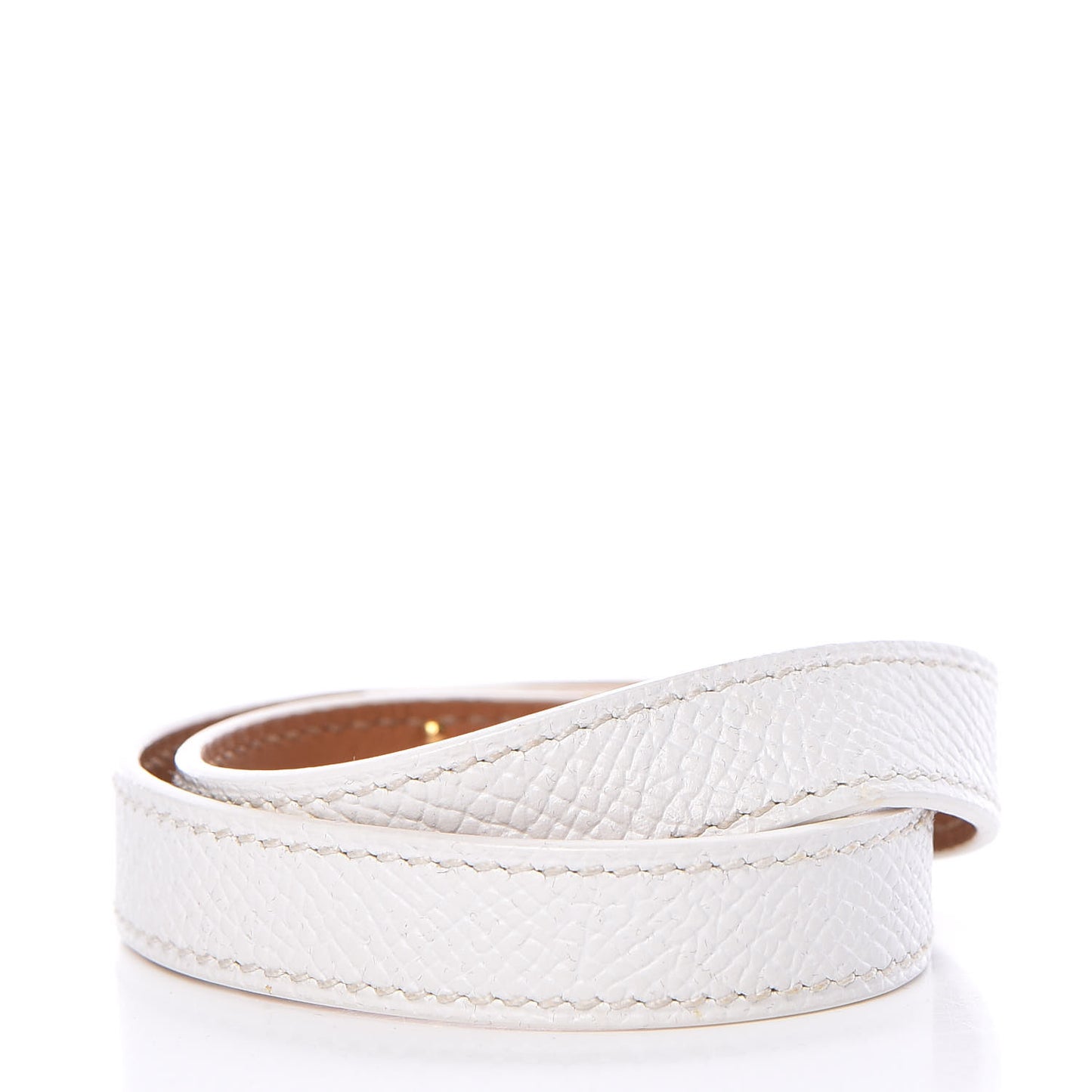 Epsom Kelly Double Tour Bracelet M White