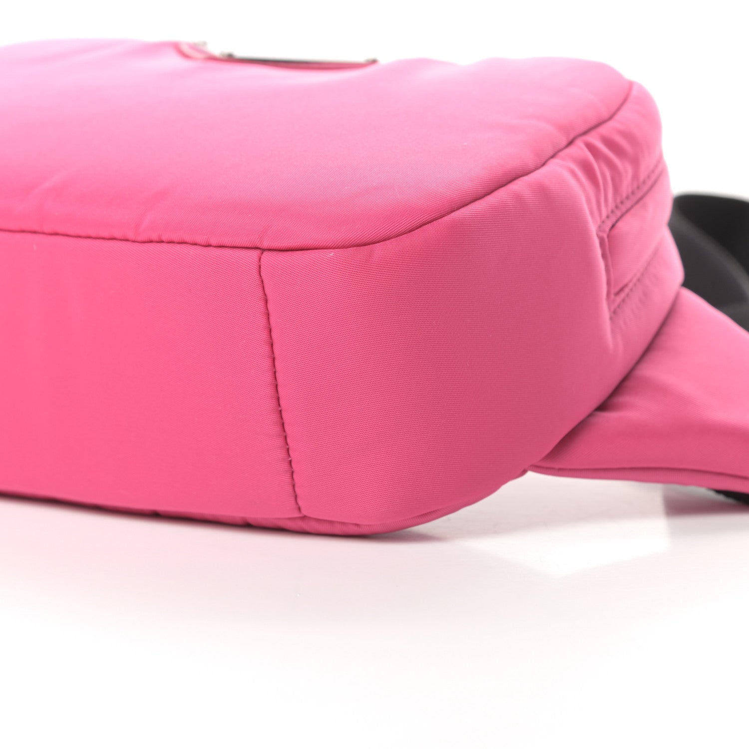 Prada Tessuto Nylon Soft Padded Belt Bag Fuxia 11 of 12