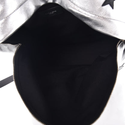 Saint Laurent Metallic Buffalo Star Hunting Backpack Silver Black 5 of 8