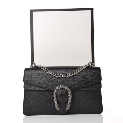 Gucci Pebbled Calfskin Small Dionysus Shoulder Bag Black 10 of 10