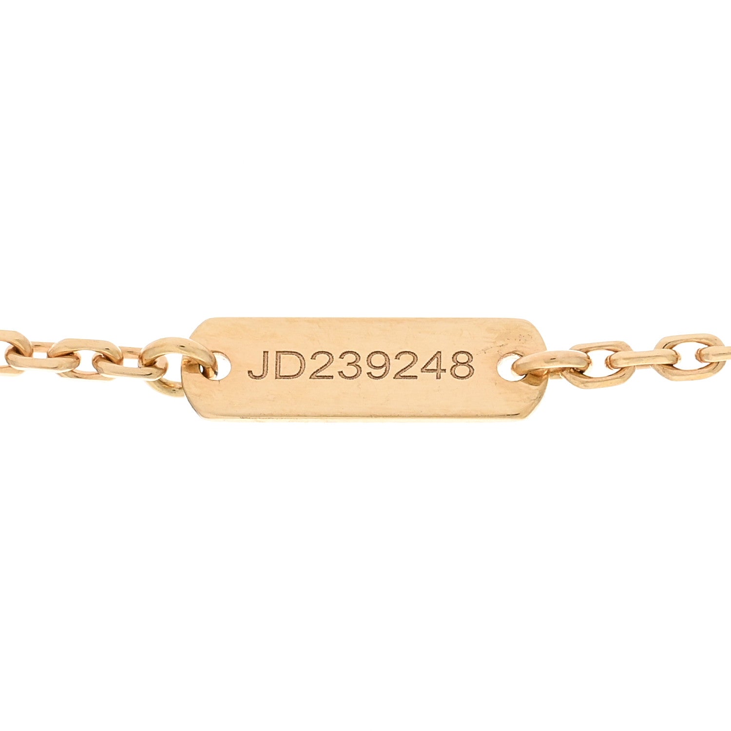 Van Cleef & Arpels 18K Yellow Gold Guilloche Vintage Alhambra Pendant Necklace 4 of 6
