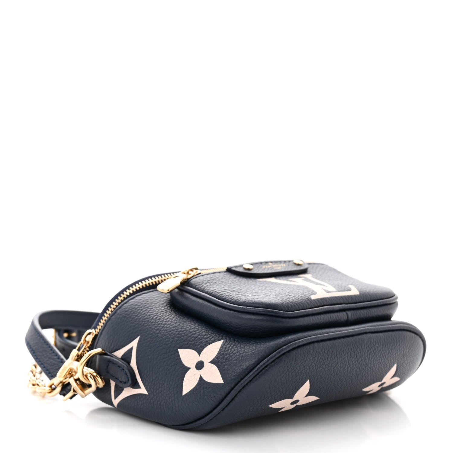 Louis Vuitton Empreinte Monogram Giant Mini By The Pool Bumbag Blue Beige 4 of 9