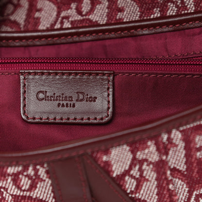 Christian Dior Monogram Saddle Bag Burgundy 6 of 12