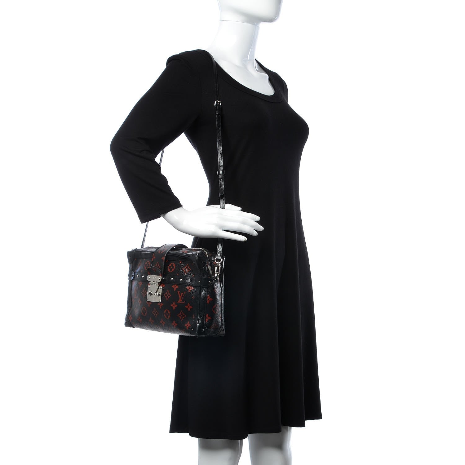 Louis Vuitton Monogram Petite Malle Soft MM Infrarouge 2 of 11