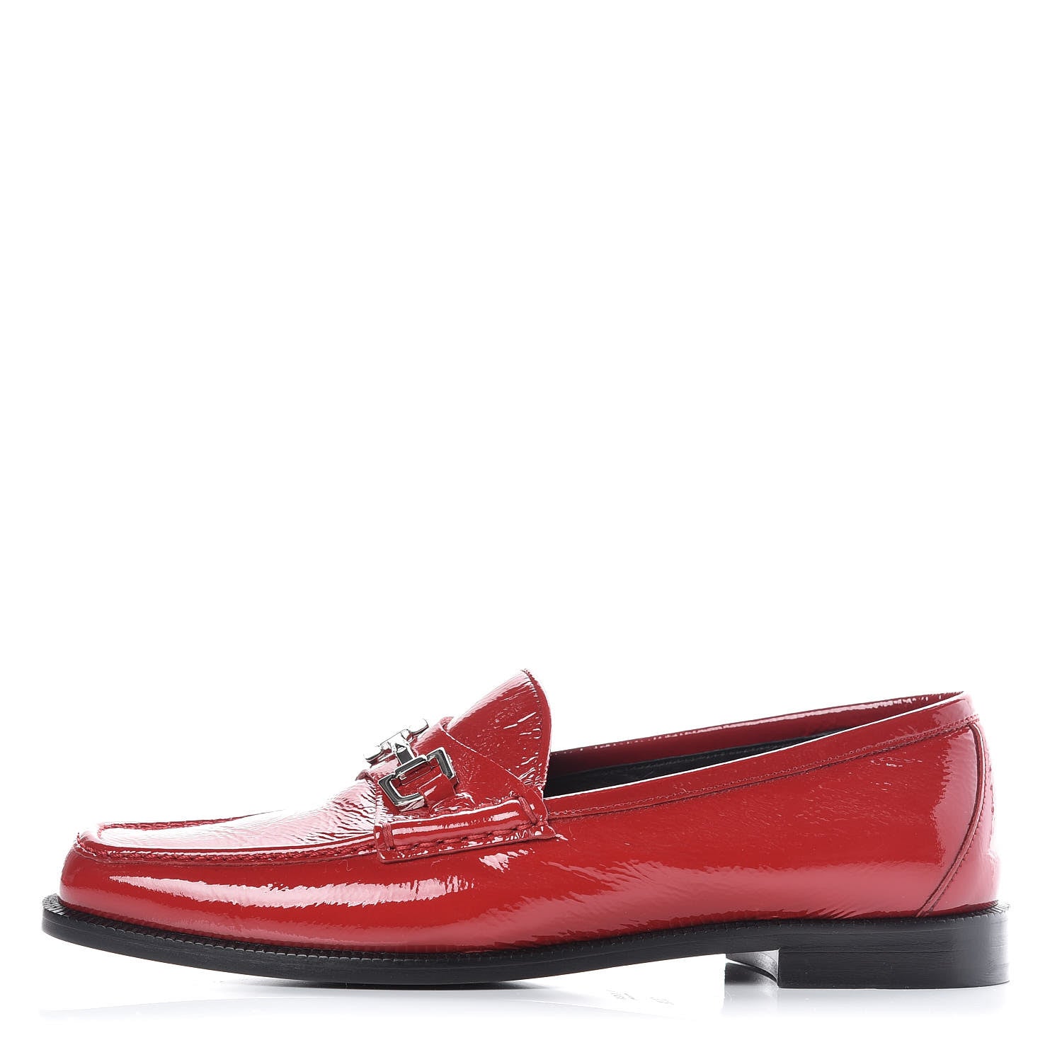 Gucci Naplack Patent Horsebit Banks Loafers 36.5 Red 1 of 12
