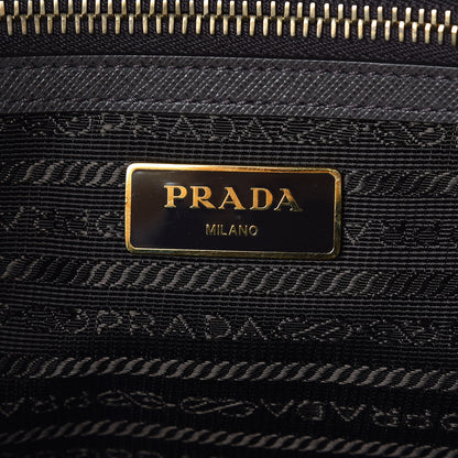 Prada Saffiano Lux Bauletto Grafite 6 of 8