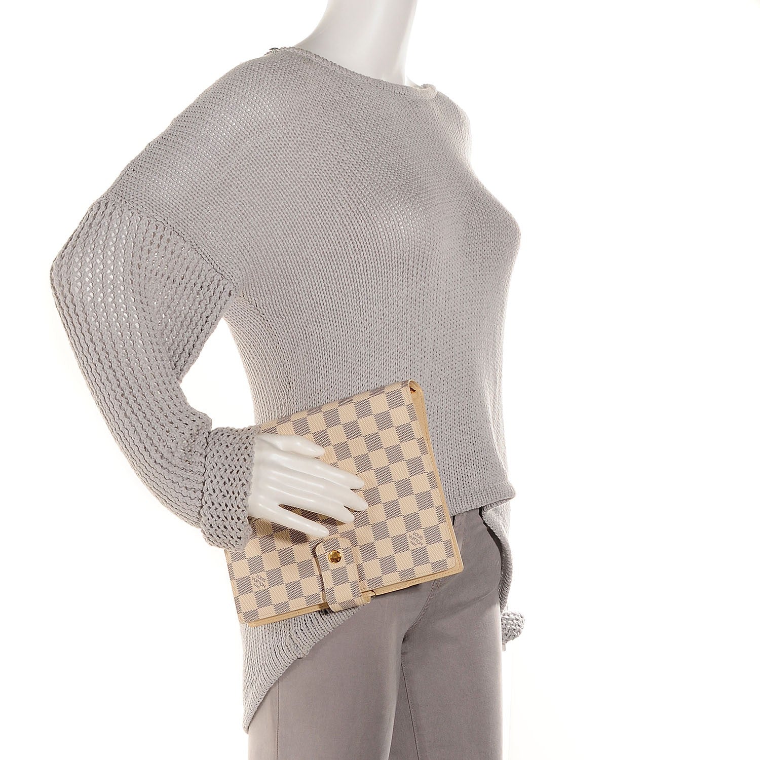 Louis Vuitton Damier Azur Large Ring Agenda Cover 2 of 7