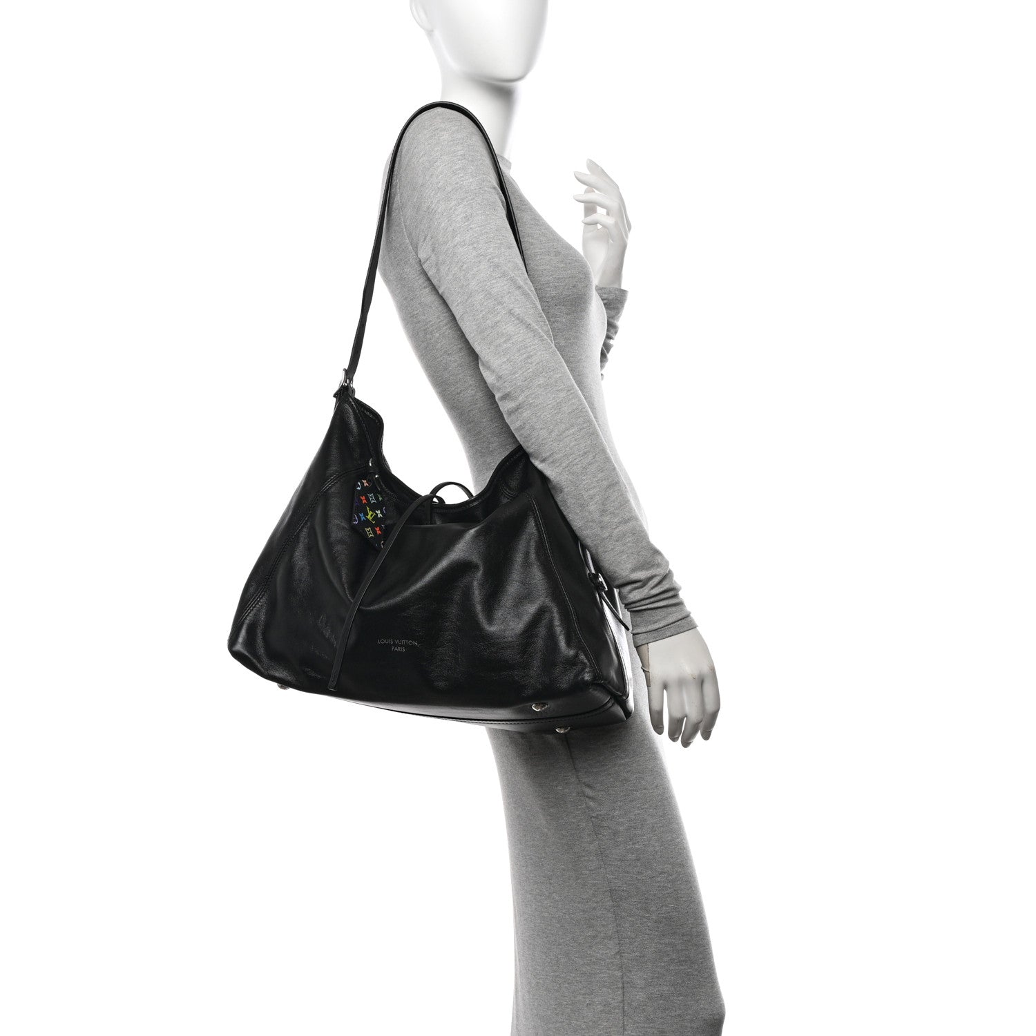 Louis Vuitton LV X TM Lambskin CarryAll Vibe MM Black 2 of 10