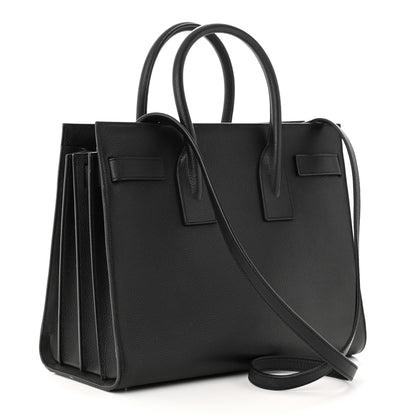 Saint Laurent Grained Calfskin Small Sac De Jour Black 3 of 14