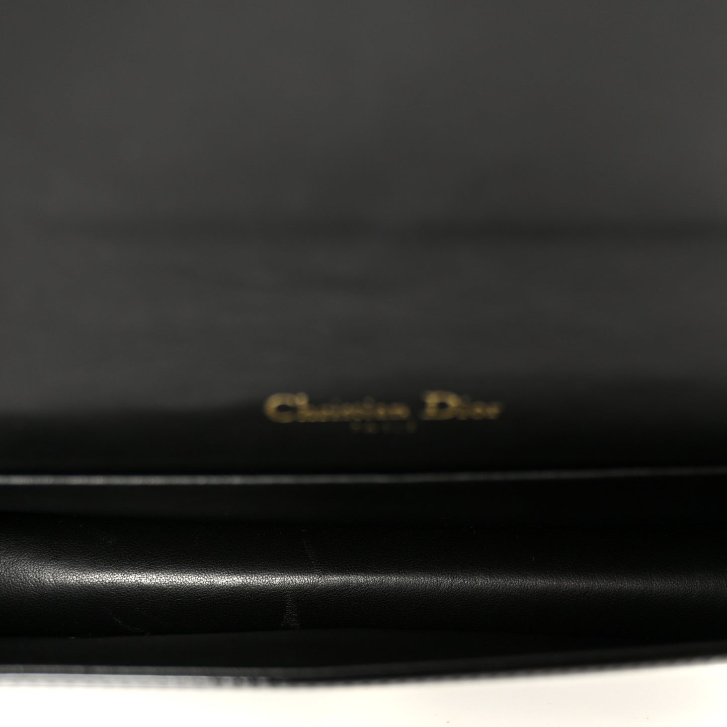 Patent Cannage Lady Dior Convertible Clutch Black