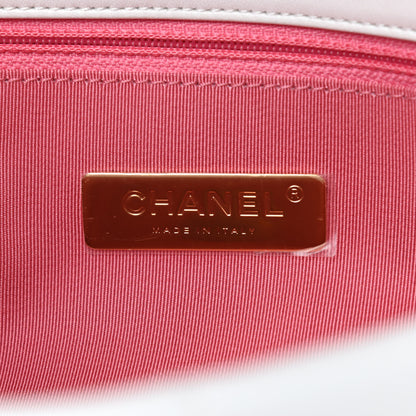 Chanel Lambskin Quilted Medium Chanel 19 Flap White 6 of 11