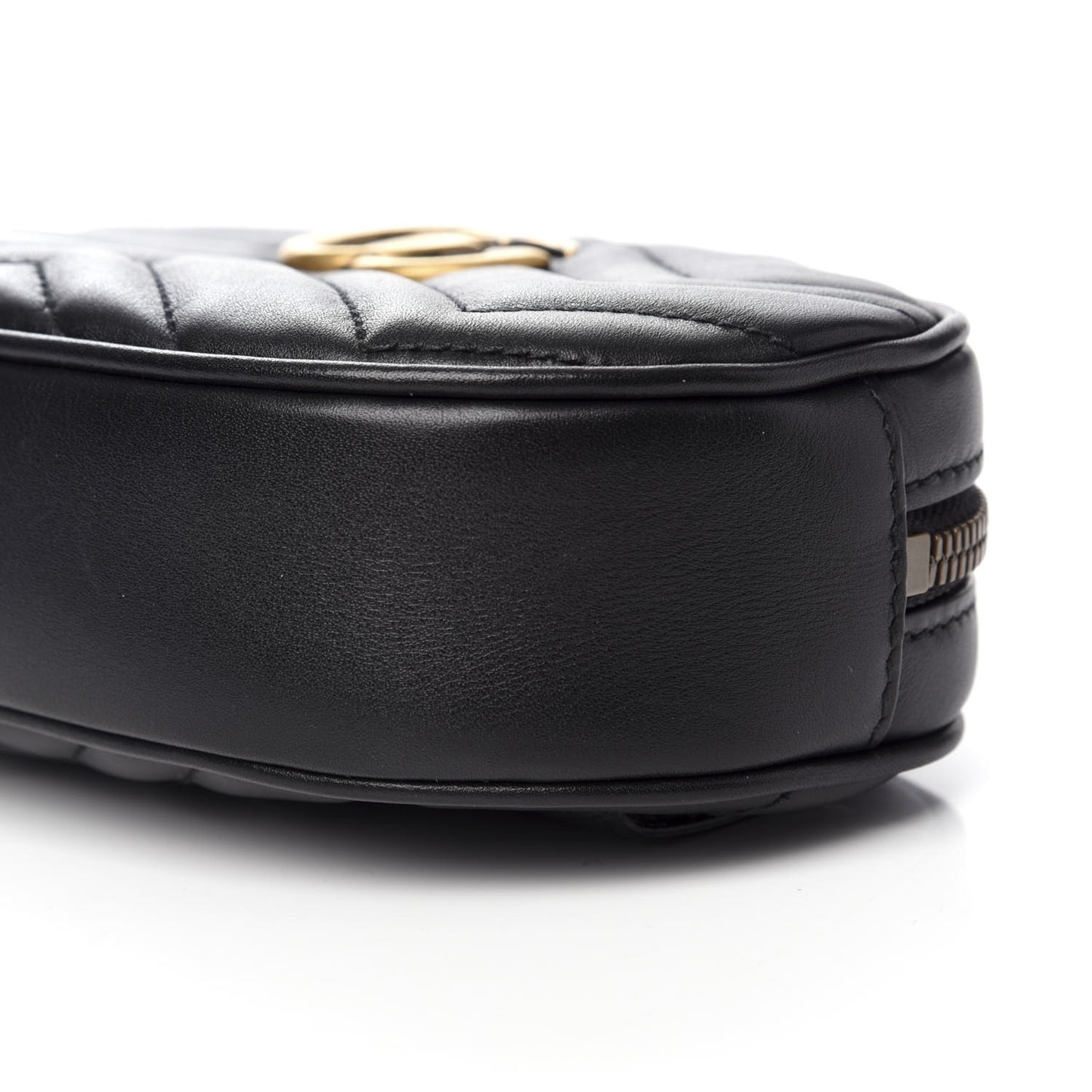 Calfskin Matelasse GG Marmont Belt Bag 75 30 Black