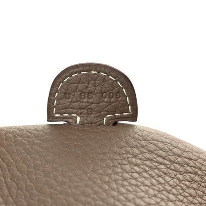 Hermes Taurillon Clemence Evelyne III PM Etoupe 11 of 11