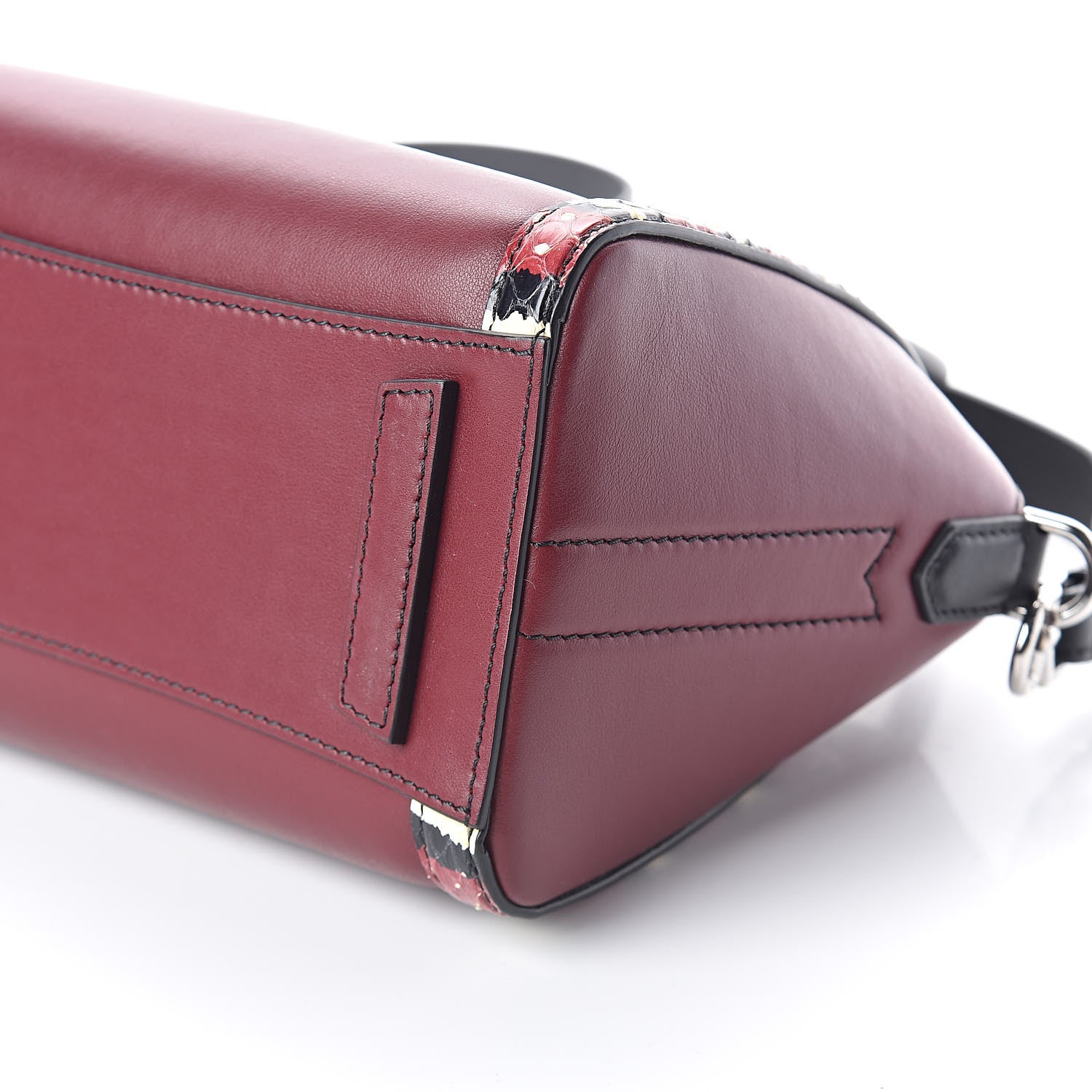 Givenchy Smooth Calfskin Ayers Mini Bi-Color Antigona Wine Black 9 of 9