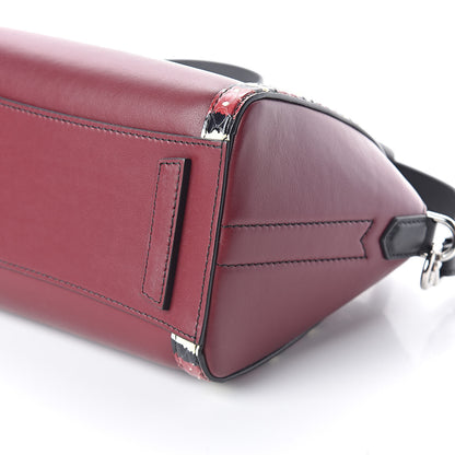 Givenchy Smooth Calfskin Ayers Mini Bi-Color Antigona Wine Black 9 of 9