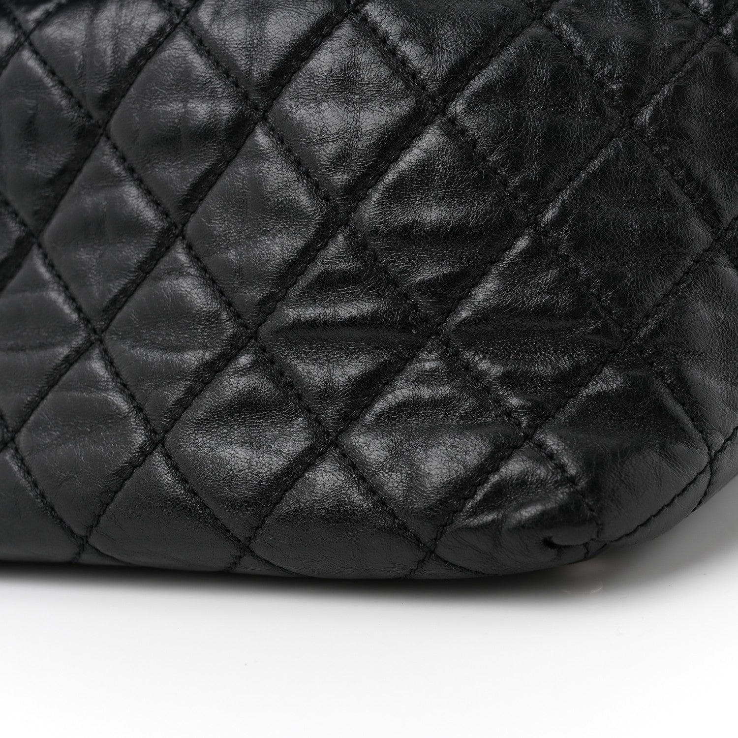 Chanel Glazed Calfskin Quilted Beijing Backpack Black 12 of 13