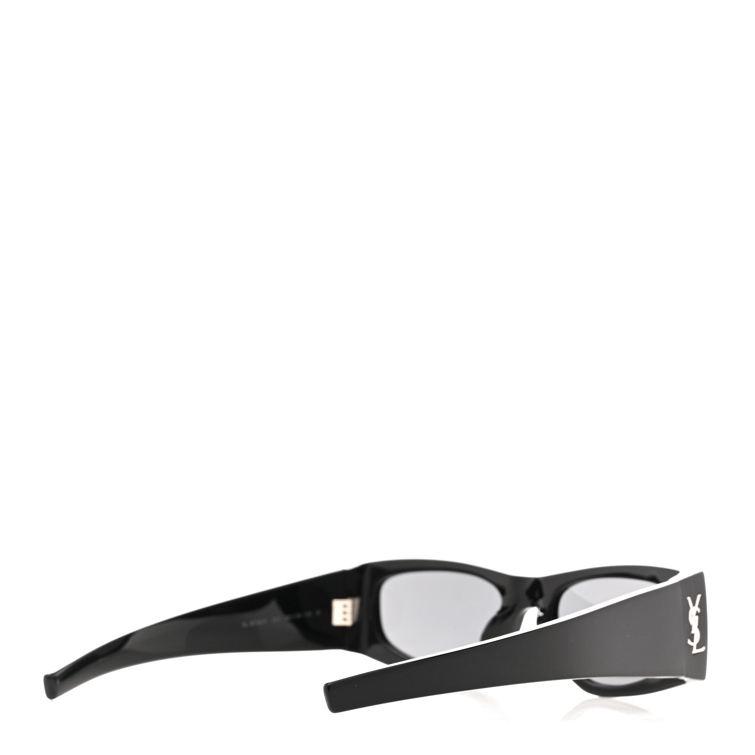Saint Laurent Acetate Rectangle SL M140/F Sunglasses Black 4 of 9