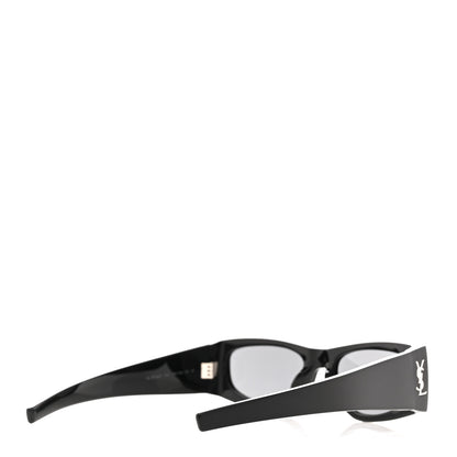 Saint Laurent Acetate Rectangle SL M140/F Sunglasses Black 4 of 9
