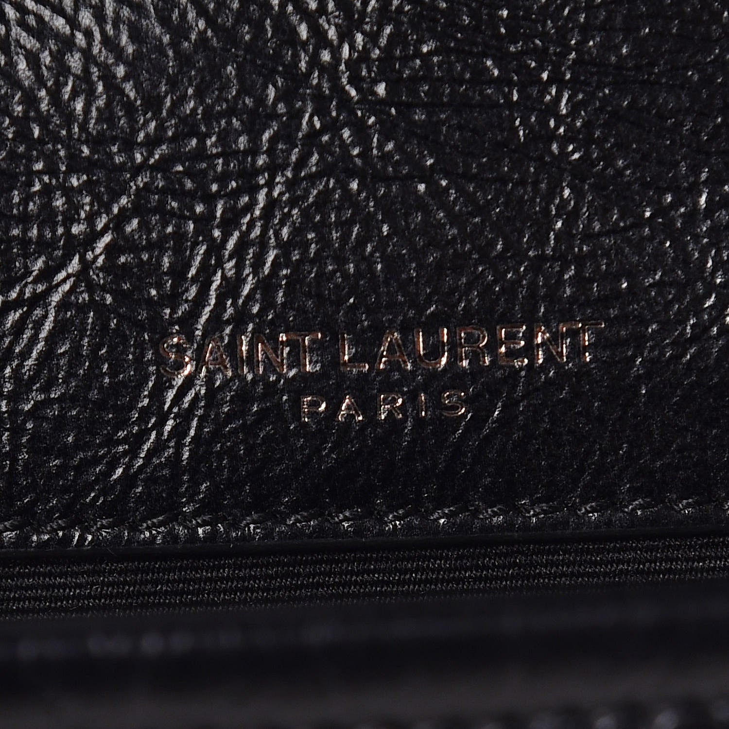 Saint Laurent Crinkled Calfskin Matelasse Monogram Baby Niki Chain Satchel Black 8 of 9